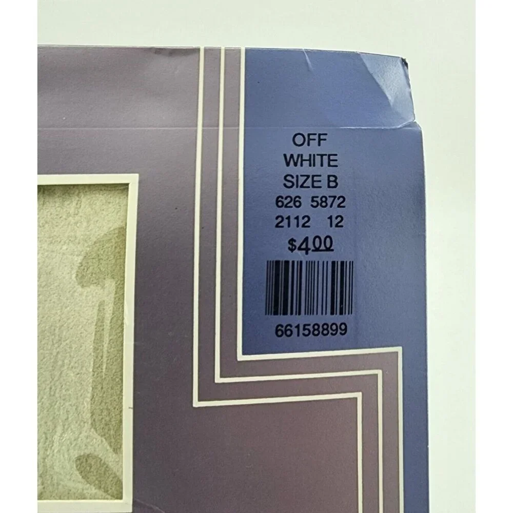 Gloria Vanderbilt Daysheer Reinforced Toe Sheer Leg Pantyhose Off White Size B‎